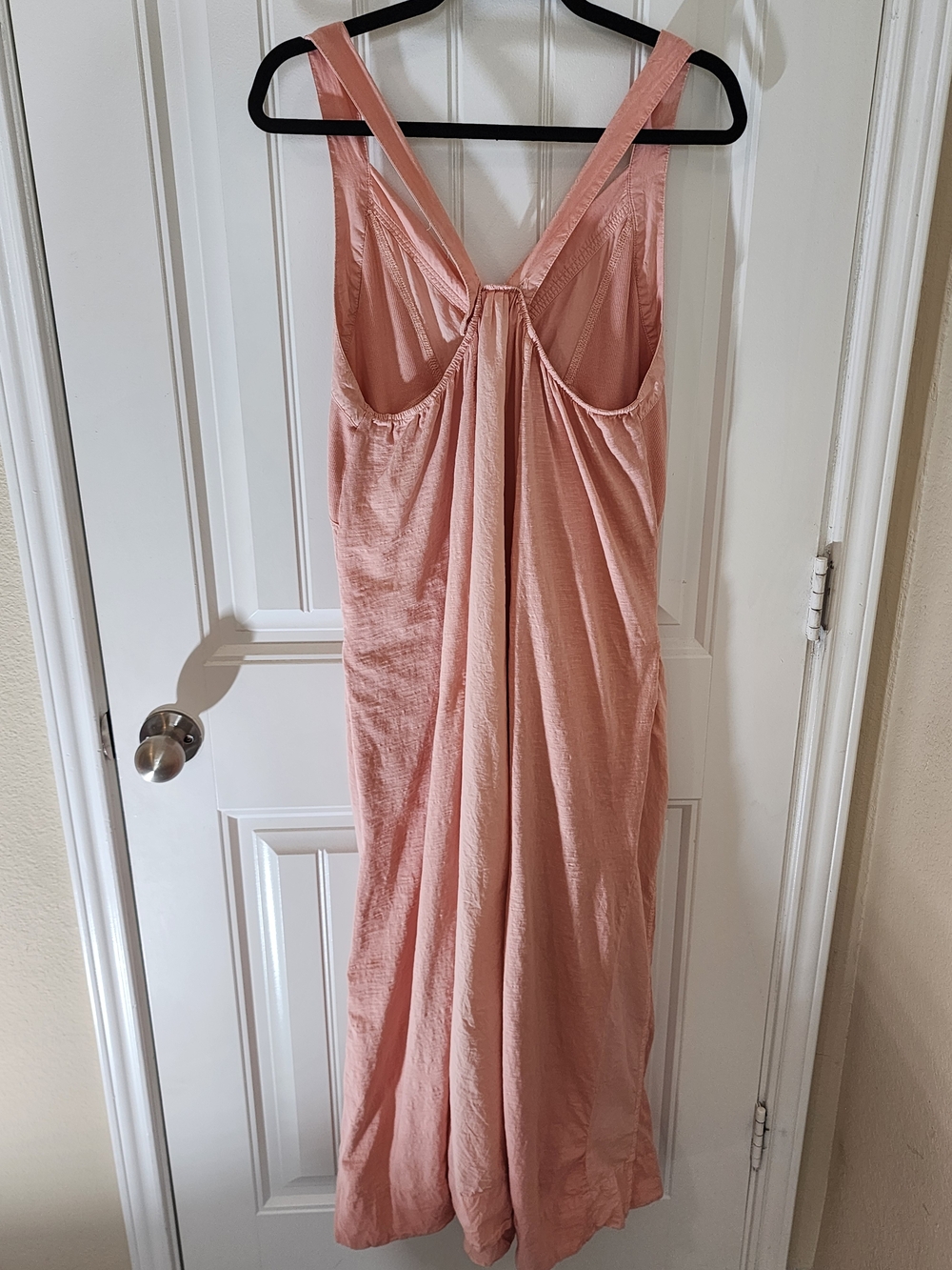 Anthropologie Daily Practice Island Sleeveless Maxi Dress S Peach Pink Cotton - Picture 3 of 16